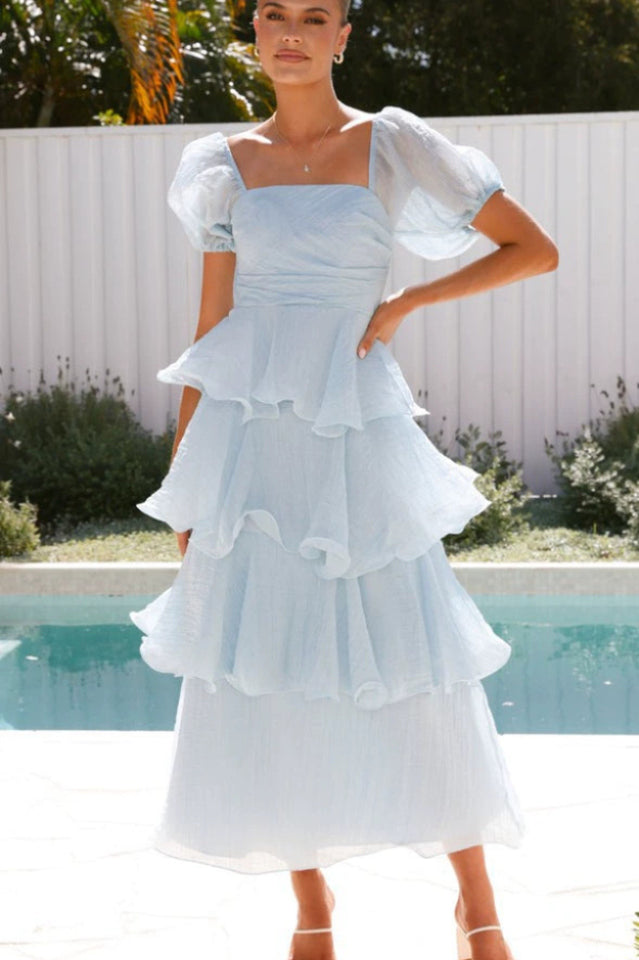 Mesh-paneled cotton-feel long evening dress