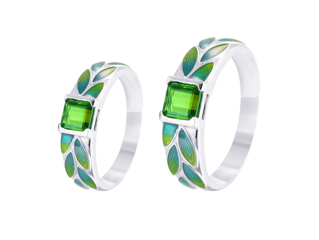 PT950 Platinum Tourmaline Ring "A bond of hearts, destined for three lifetimes"