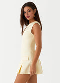 Exclusive - Cassia Mini Dress - Yellow