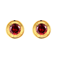 Feeling good! 18K Yellow Garnet Earrings