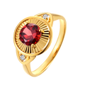 Feeling good! 18K Yellow Garnet Ring