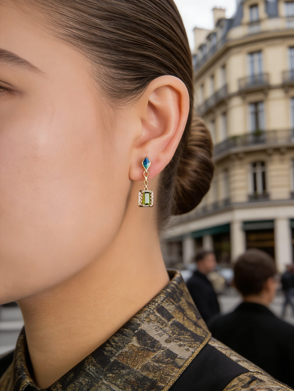 18K Rose Gold, Xi Huan Xiang Ban Collection, Love-Inspired Earrings